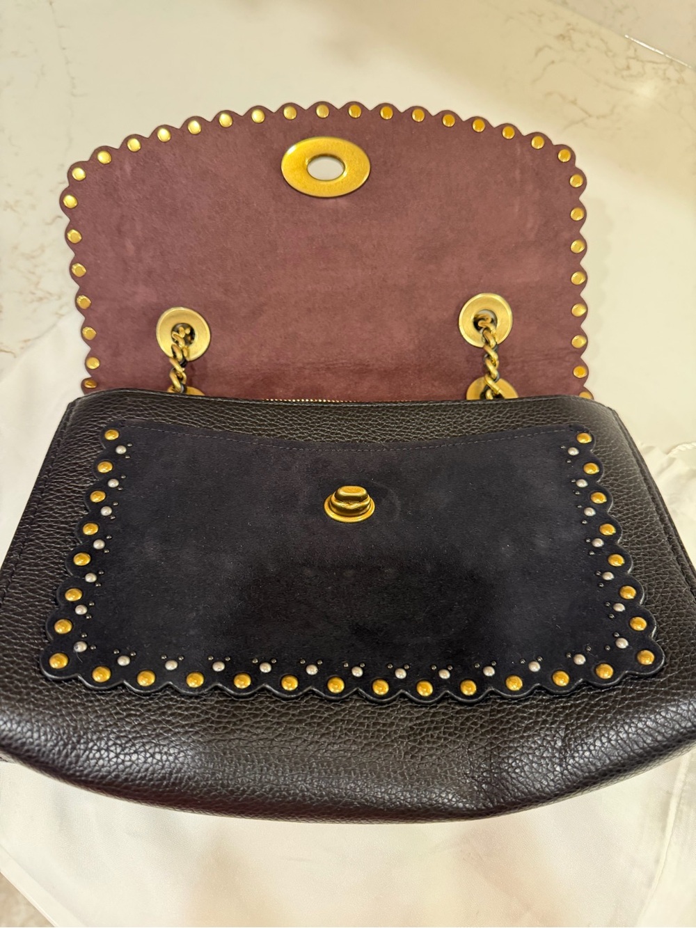 Coach Parker Black leather shoulder bag 76530, Brand New Condition! - Picture 14 of 16